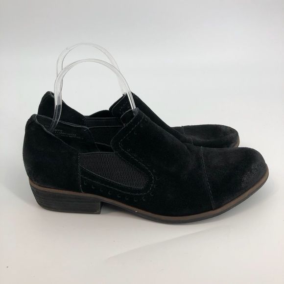 KorkEase Shoes Korks Gertrude Slip On Shoes Black Leather Size